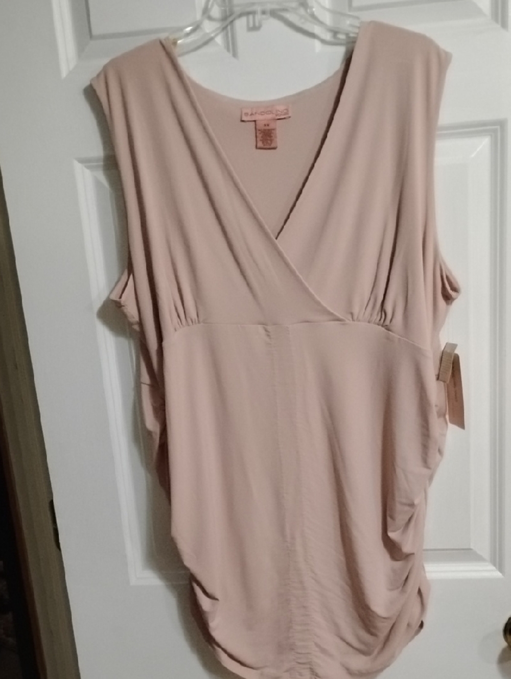 Bandolino Blush Pink Surplice Sleeveless Tunic
